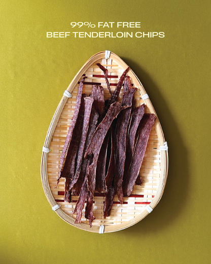 🐮 Air-Dried 99% Fat-Free Beef Tenderloin Chips