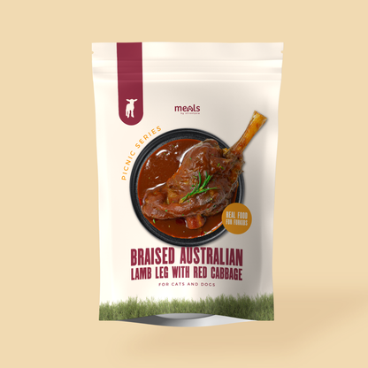 Braised Australian Grass Fed Lamb with Red Cabbage