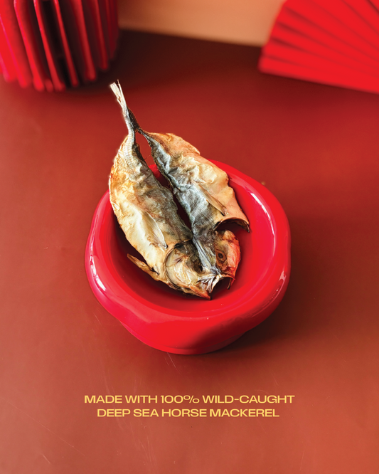 Air Dried Wild Caught Horse Mackerel (60/100g) [For Dogs🐶 and Some Cats (if they like crunchy stuff)🐱]