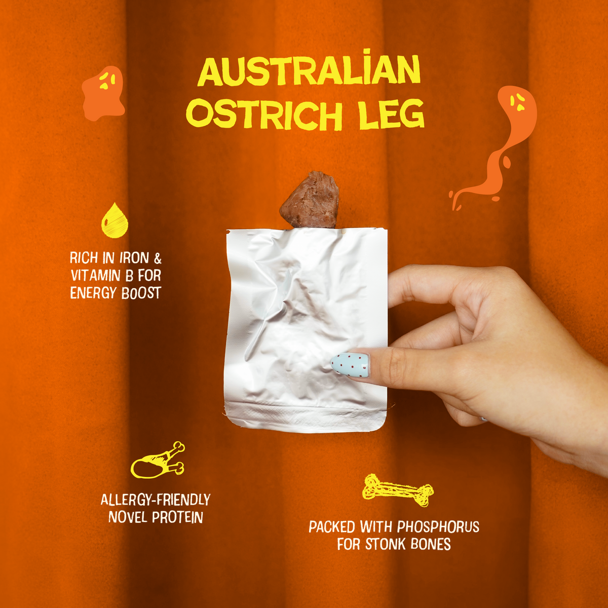 Australian Roast Ostrich (8 packs) [For Cats🐱 and Dogs🐶]